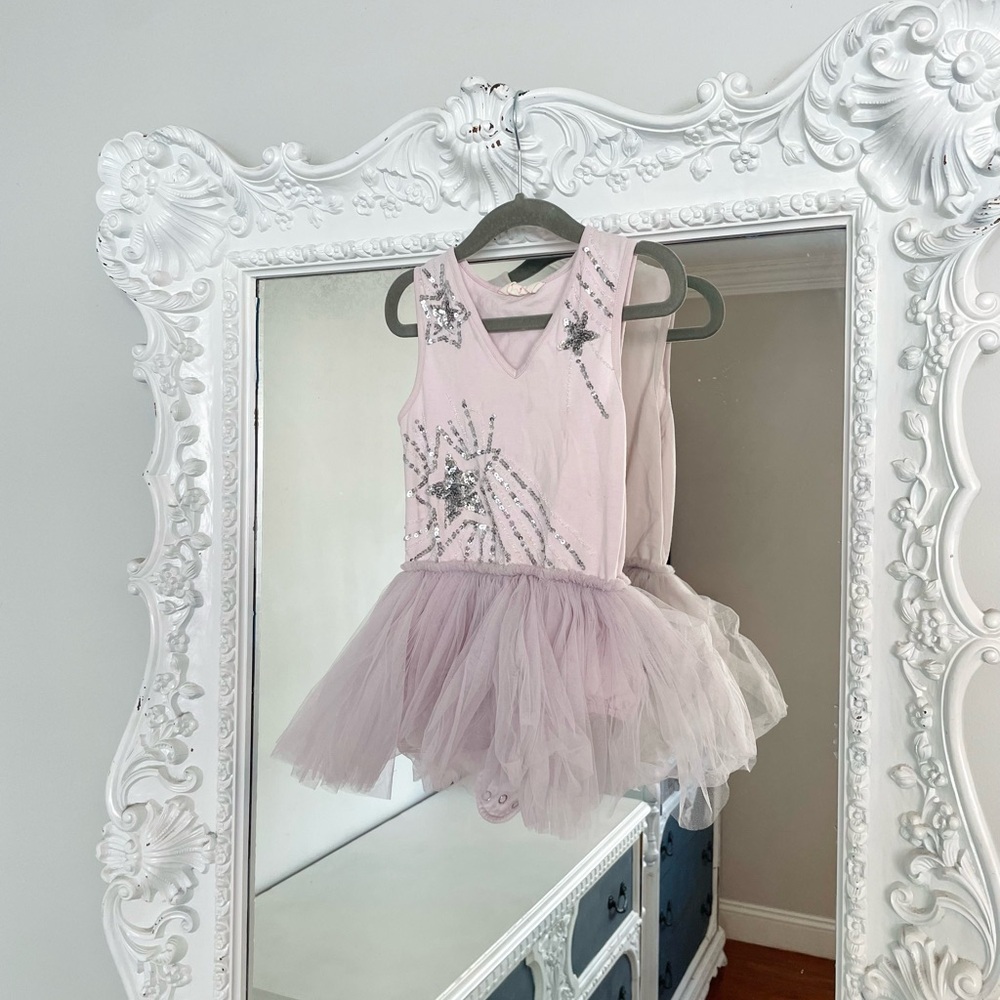 TUTU DU MONDE Lavender Purple Tutu Star Detail Special Occasion Dress Jumper